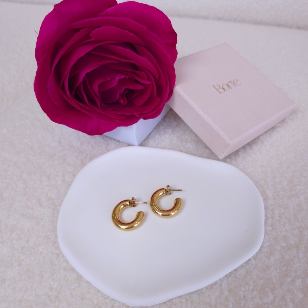 Gold Hoop Earrings by